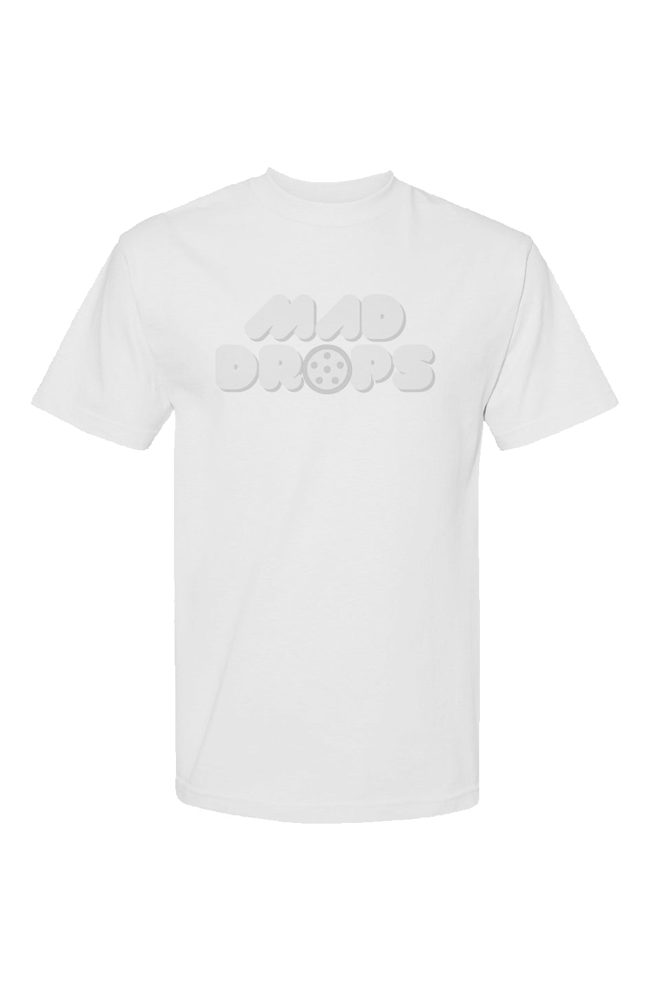 White "Mad Drops" T Shirt